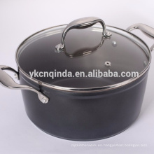 De Buena Calidad olla anodizada duro antiadherente del horno de 5 QT holandés / de la cazuela